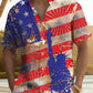 Hawaiian Shirt / Adults / S Summer Vintage Independence Day Flag Vacation Casual Hawaiian Shirt