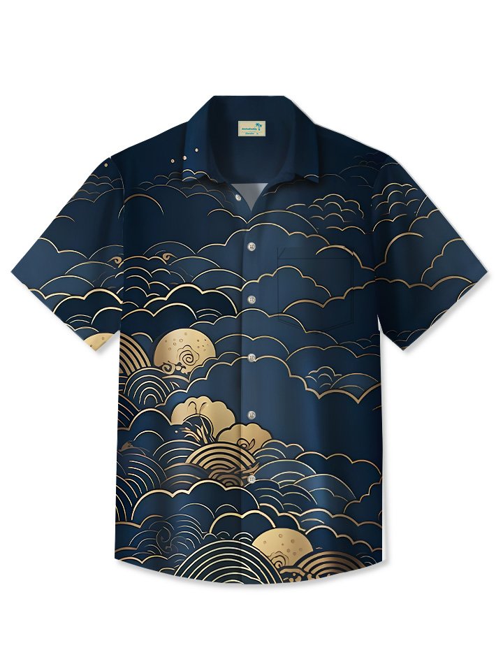 Summer Wave Beach Vacation Casual Hawaiian Shirt