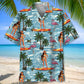 Surfing Aloha Girl Hawaiian Shirt