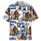 Hawaiian Shirt / Adults / S Surfing Bigfoot Surfboard Hawaiian Shirt