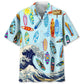 Hawaiian Shirt / Adults / S Surfing Blue Lovers Hawaiian Shirt