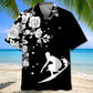 Surfing Rose Hawaiian Shirt