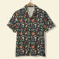 Hawaiian Shirt / Adults / S Surfing Unisex Hawaiian Shirt Aloha Shirt Summer Vibe Cute Surf Beach Cartoon Pattern