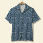 Hawaiian Shirt / Adults / S Surfing Unisex Hawaiian Shirt Aloha Shirt Summer Vibe Dark Blue Style Surfing Boards