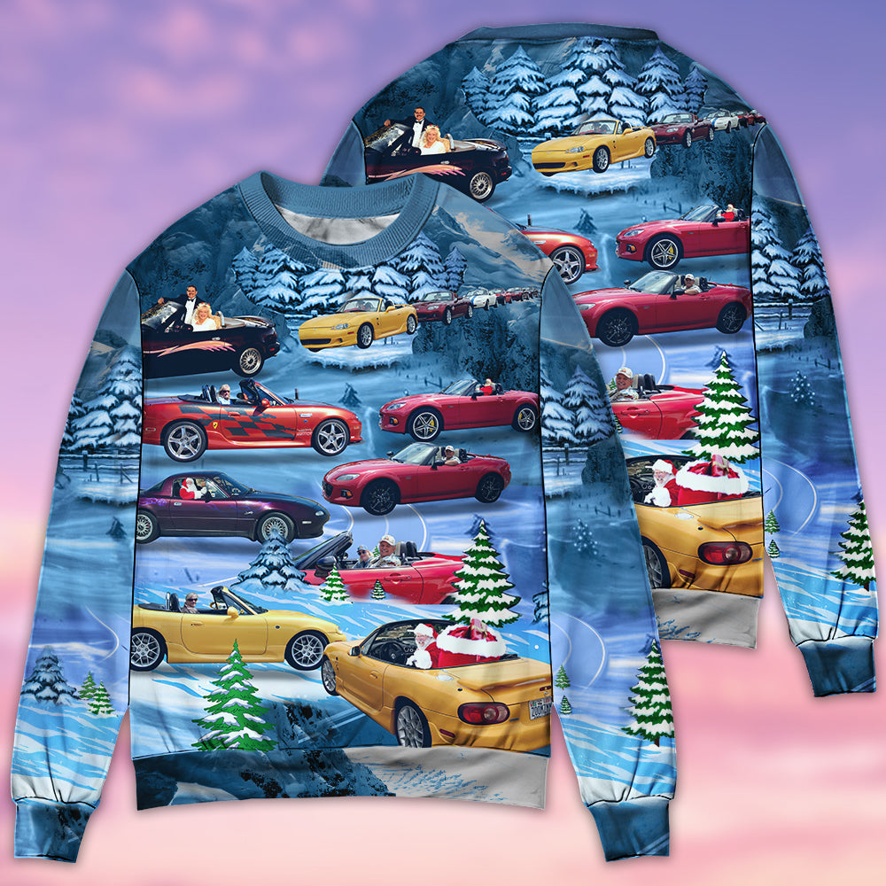 Miata Sports Car Enthusiast Style – Sweater - Ugly Christmas Sweater