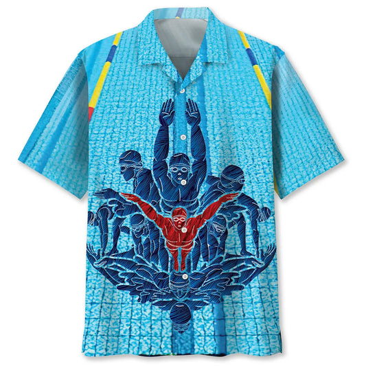 Hawaiian Shirt / Adults / S Swimming Lover Hawaiian Shirt