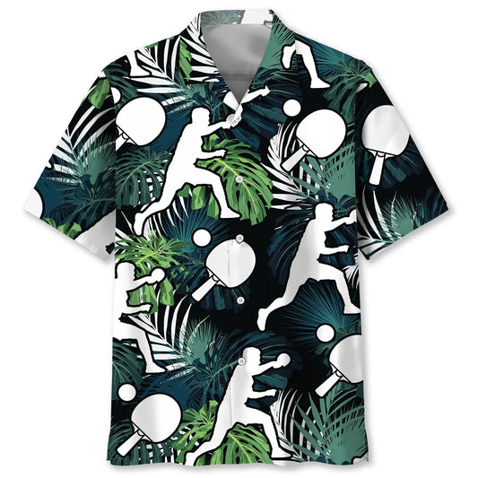 Hawaiian Shirt / Adults / S Table Tennis Nature Hawaiian Shirt