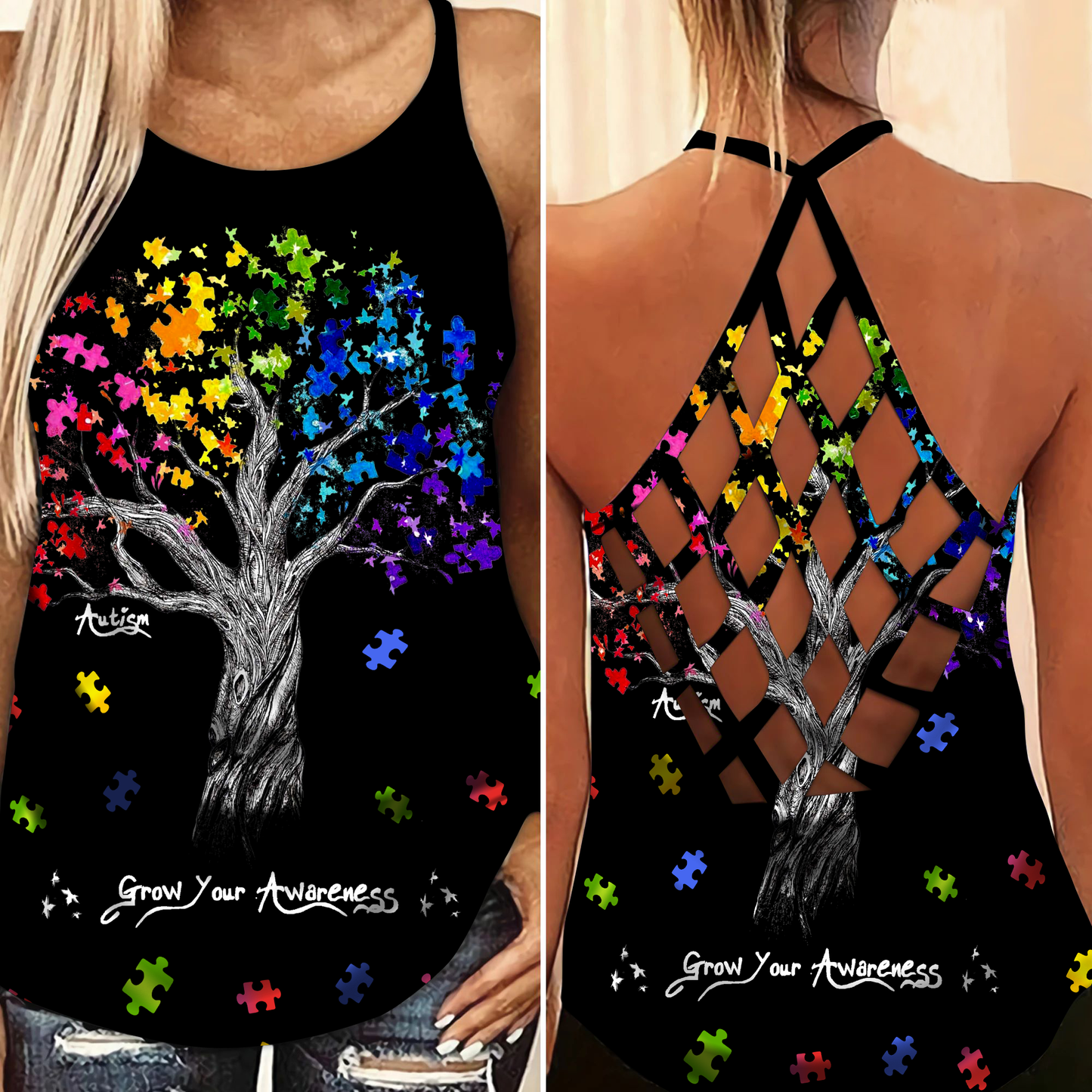 Autism Grow Your Awareness Limited Edition – Hollow Tank Top