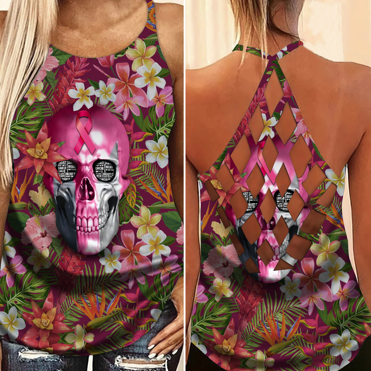 Cancer Believe Stronger Limited Edition 1 – Hollow Tank Top