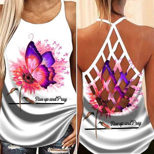 Cancer Believe Stronger Limited Edition 3 – Hollow Tank Top