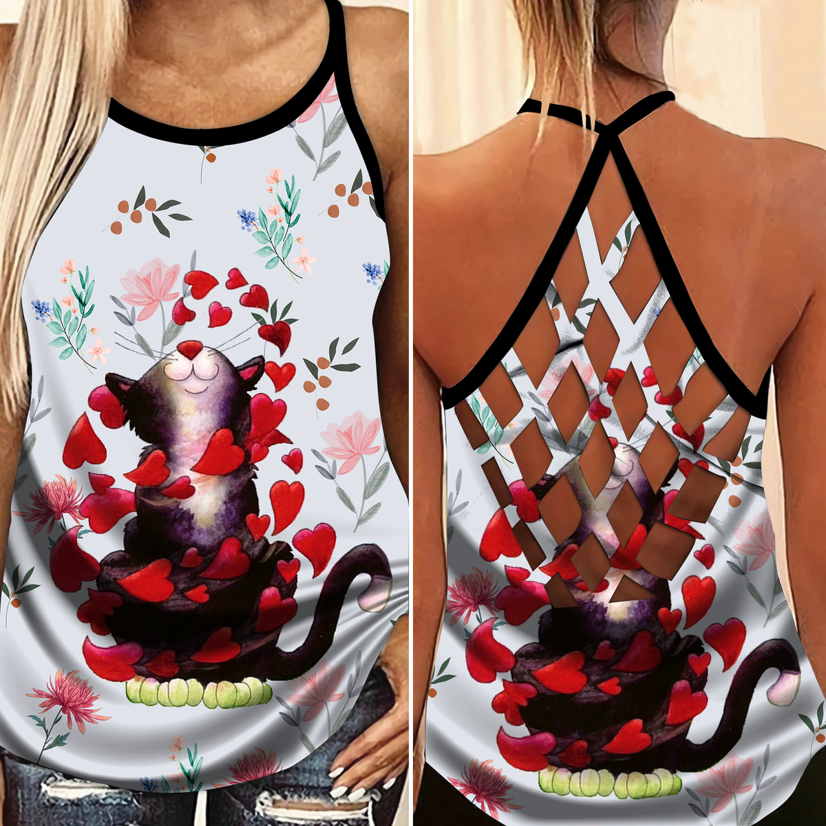 Cats Love Peaceful Summer Limited Edition 6 – Hollow Tank Top