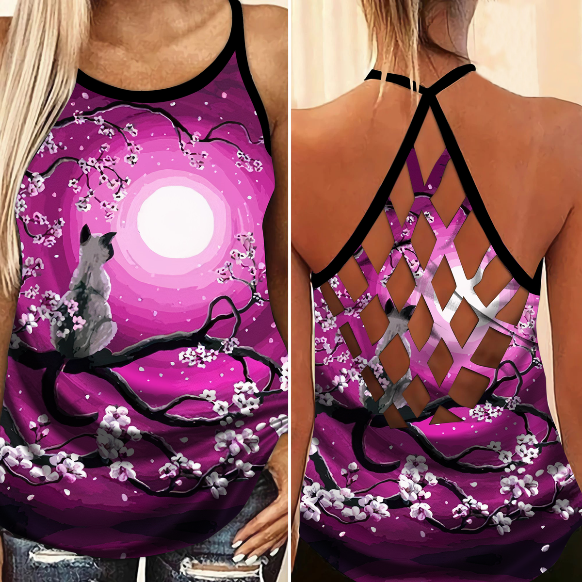Cats Love Peaceful Summer Limited Edition 4 – Hollow Tank Top