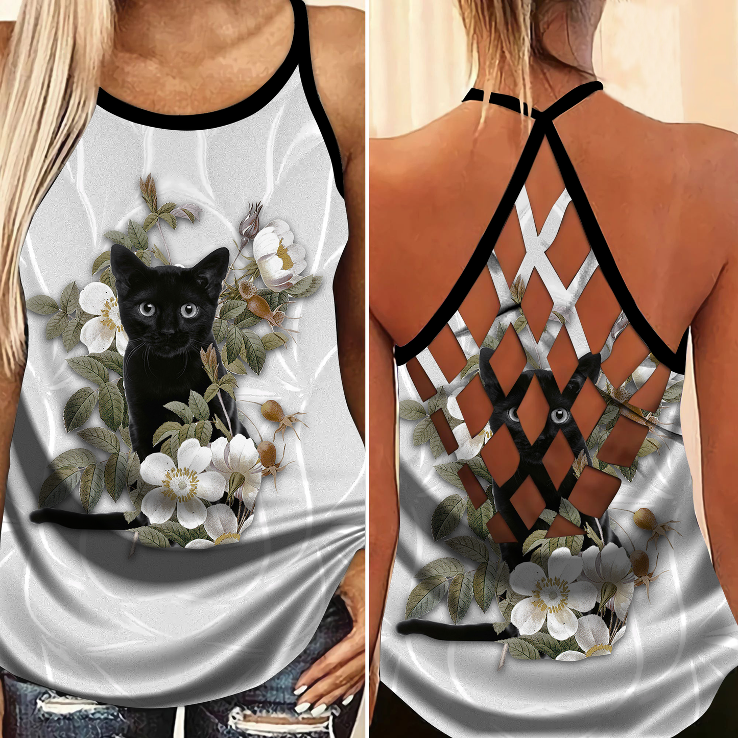 Cats Love Peaceful Summer Limited Edition 1 – Hollow Tank Top