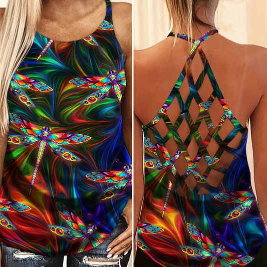 Dragonfly Loves Sky Style Limited Edition 2 – Hollow Tank Top