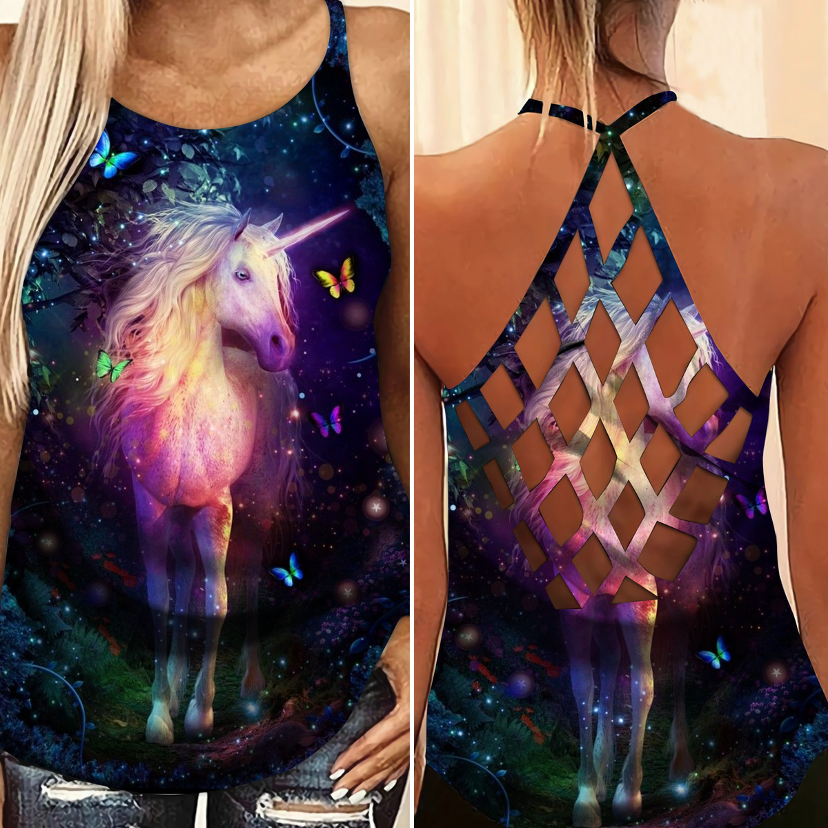 Horse And Butterfly Magic Limited Edition – Hollow Tank Top