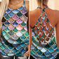 Mermaid Color Bling Style Limited Edition – Hollow Tank Top