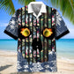 Tennis Flower Skull Hawaiian Shirt