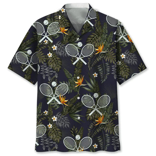 Hawaiian Shirt / Adults / S Tennis Hawaiian Nature Hawaiian Shirt
