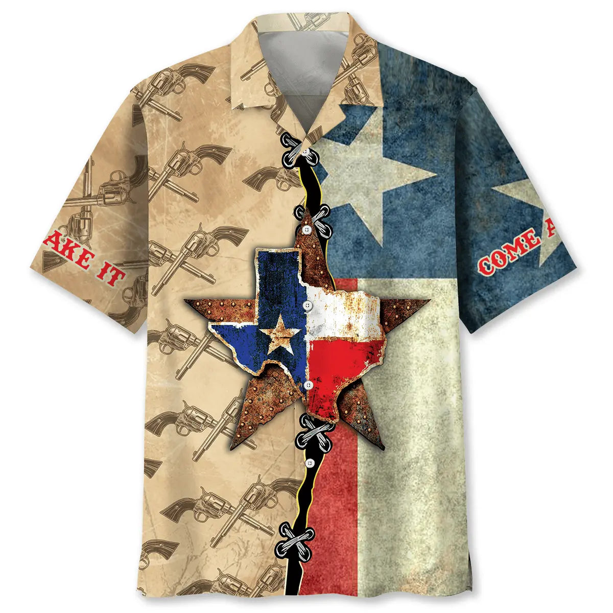 Hawaiian Shirt / Adults / S Texas Come and Take It Hawaiian Shirt