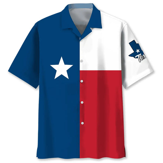 Hawaiian Shirt / Adults / S Texas Flag Hawaiian Shirt