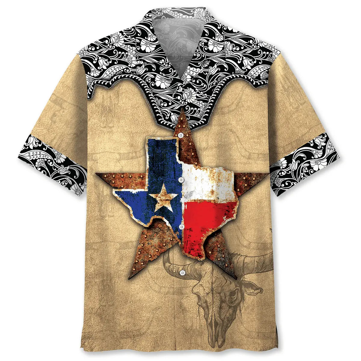 Texas The Lone Star State Custom Name Hawaiian Shirt