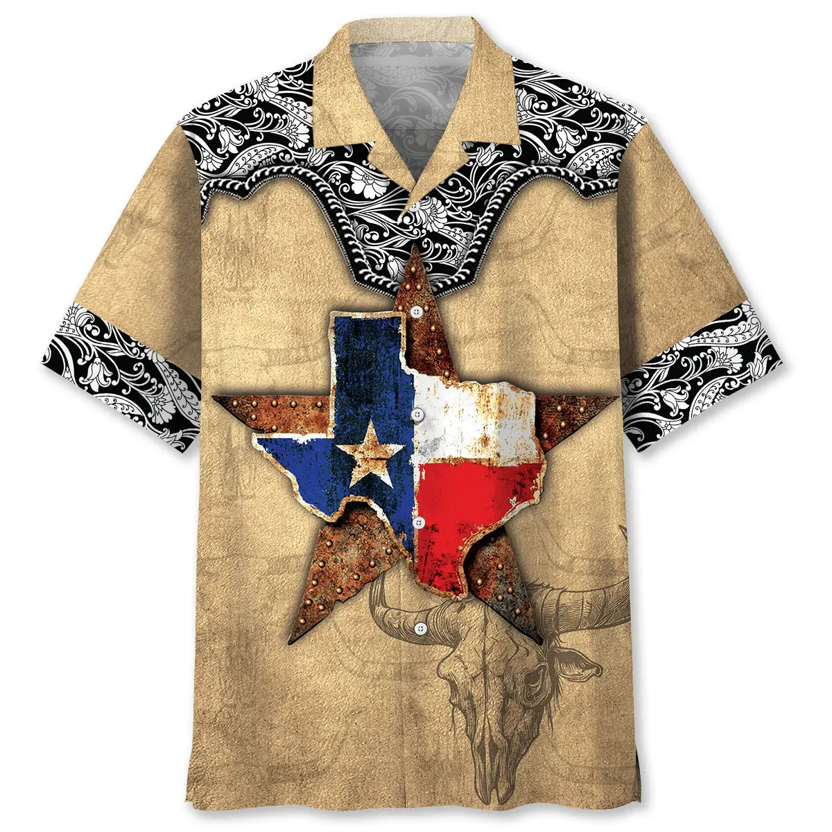 Hawaiian Shirt / Adults / S Texas The Lone Star State Hawaiian Shirt
