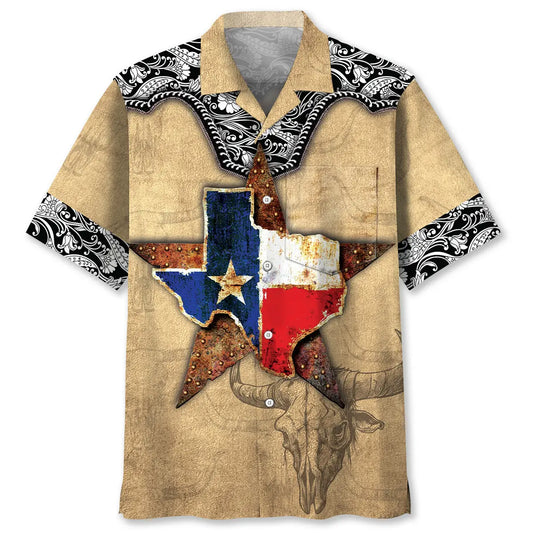 Hawaiian Shirt / Adults / S Texas The Lone Star State Pocket Hawaiian Shirt