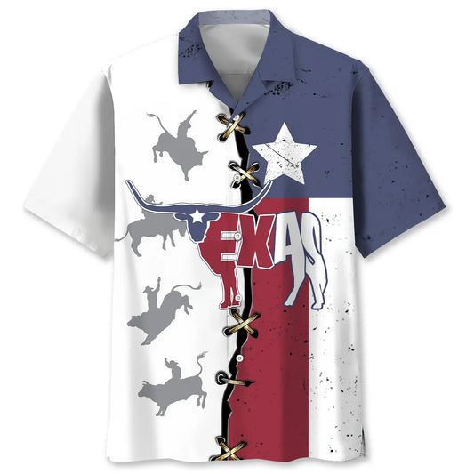 Hawaiian Shirt / Adults / S Texas The Longhorn State Hawaiian Shirt