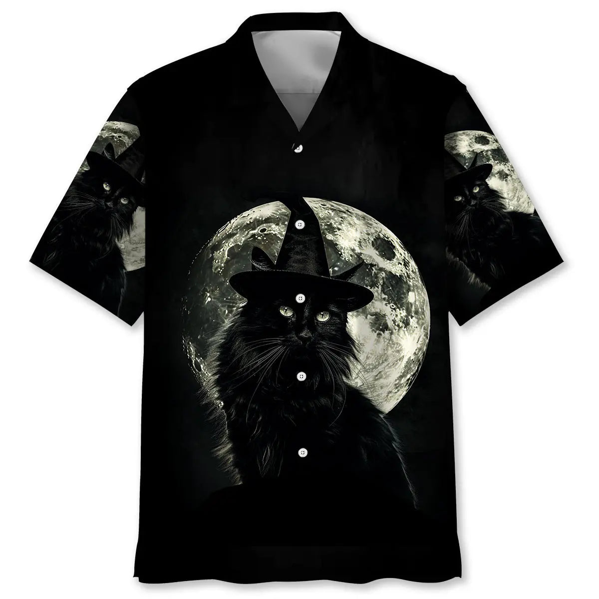 Hawaiian Shirt / Adults / S The Black Cat Night Hawaiian Shirt