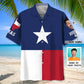 Hawaiian Shirt / Adults / S The Lone Star State Custom Name Custom Photo Hawaiian Shirt