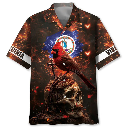 Hawaiian Shirt / Adults / S The Power Of Virginia State Hawaiian Shirt