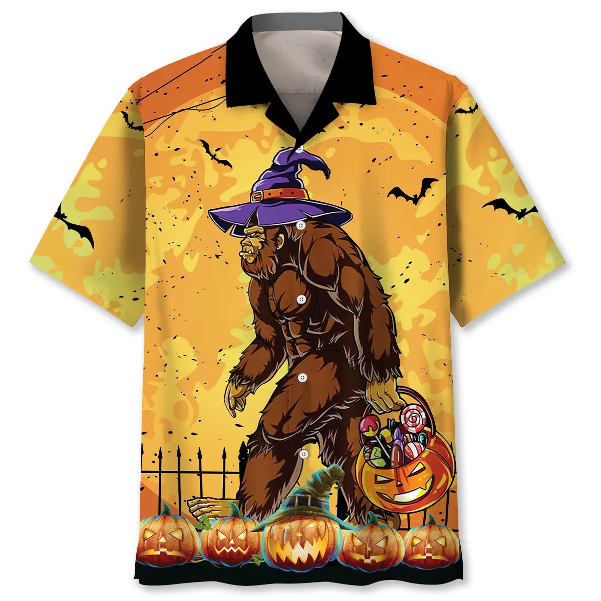 Hawaiian Shirt / Adults / S This Is My Human Costume Bigfoot Halloween Hawaiian Shirt