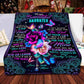 Flower Butterfly To My Beautiful Daughter Flannel Blanket For Living Room And Bedroom Styling