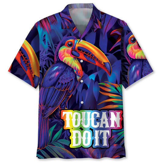 Hawaiian Shirt / Adults / S Toucan Do That Rainbow Hawaiian Shirt