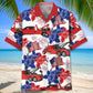 Tow Truck Happy 4th July Hawaiian Shirt