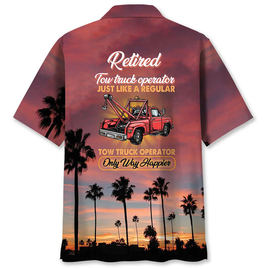 Hawaiian Shirt / Adults / S Tow Truck Operator Retirement Hawaiian Shirt