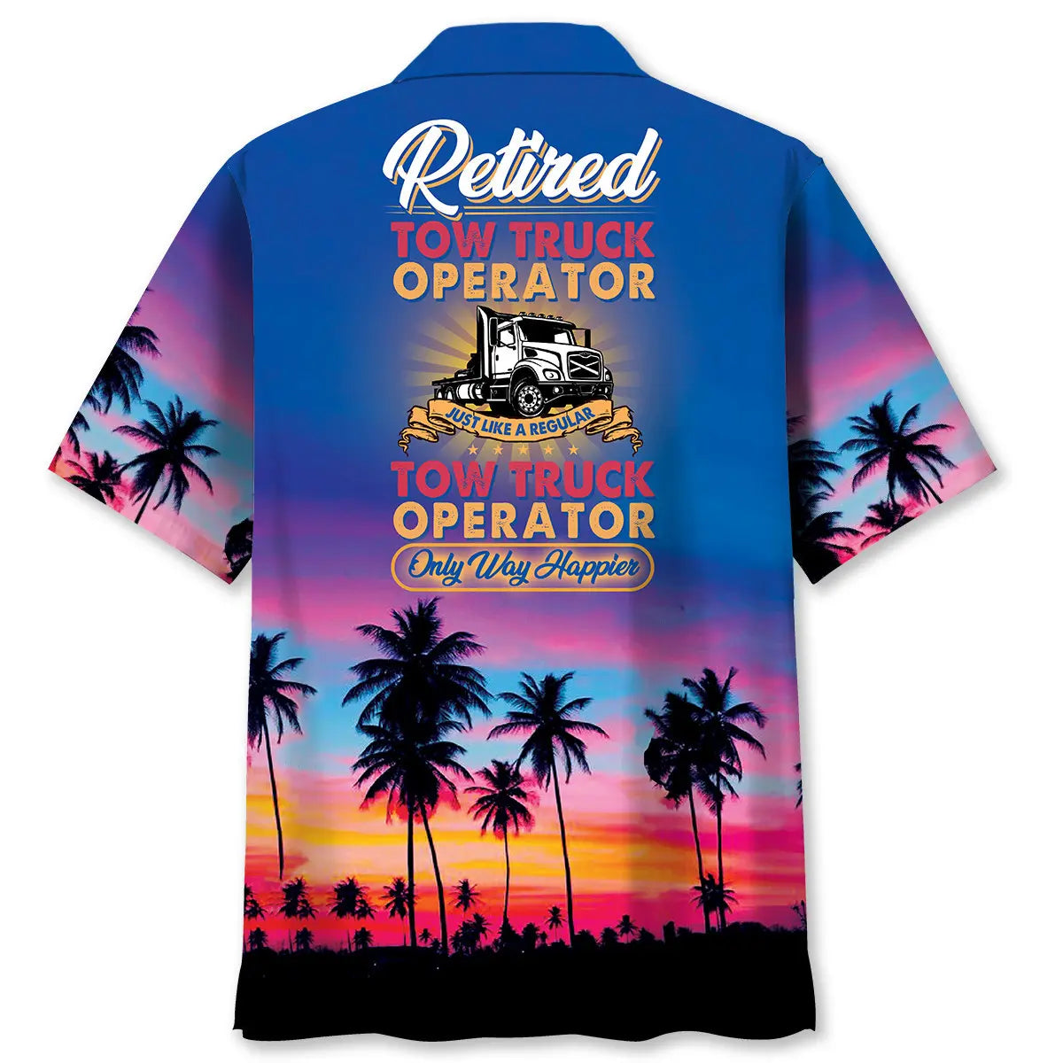 Hawaiian Shirt / Adults / S Tow Truck Retired Hawaiian Shirt