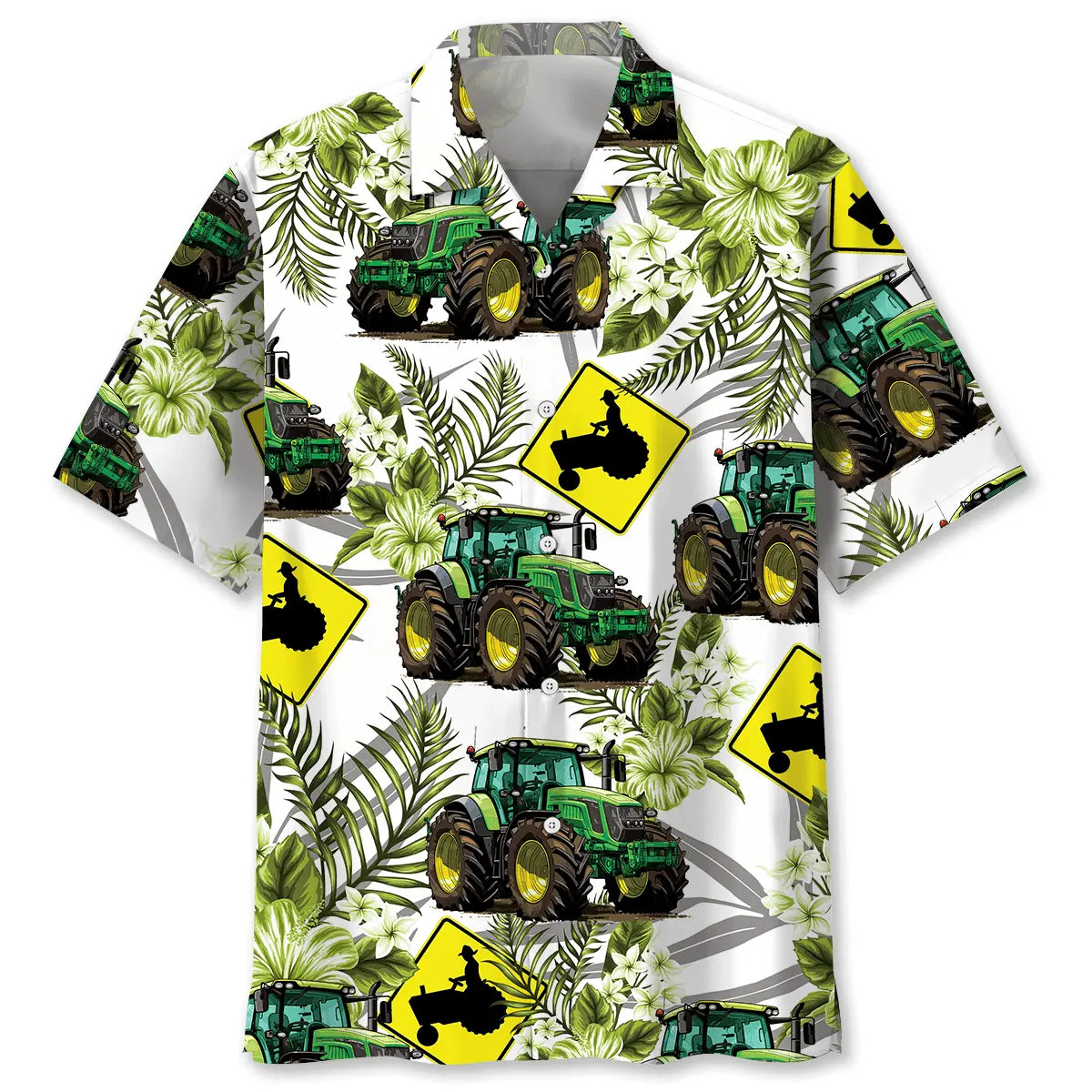 Hawaiian Shirt / Adults / S Tractor Crossing Hawaiian Shirt