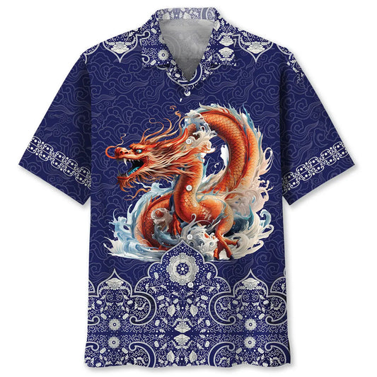 Hawaiian Shirt / Adults / S Traditional Chinese Dragon Hawaiian Shirt