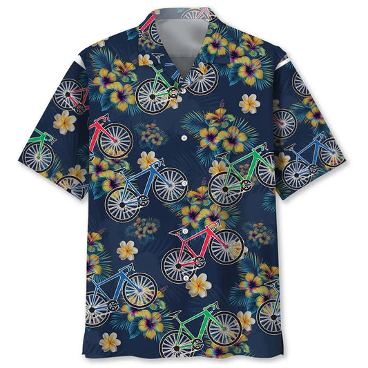 Hawaiian Shirt / Adults / S Tropical Cycling Hawaiian Shirt