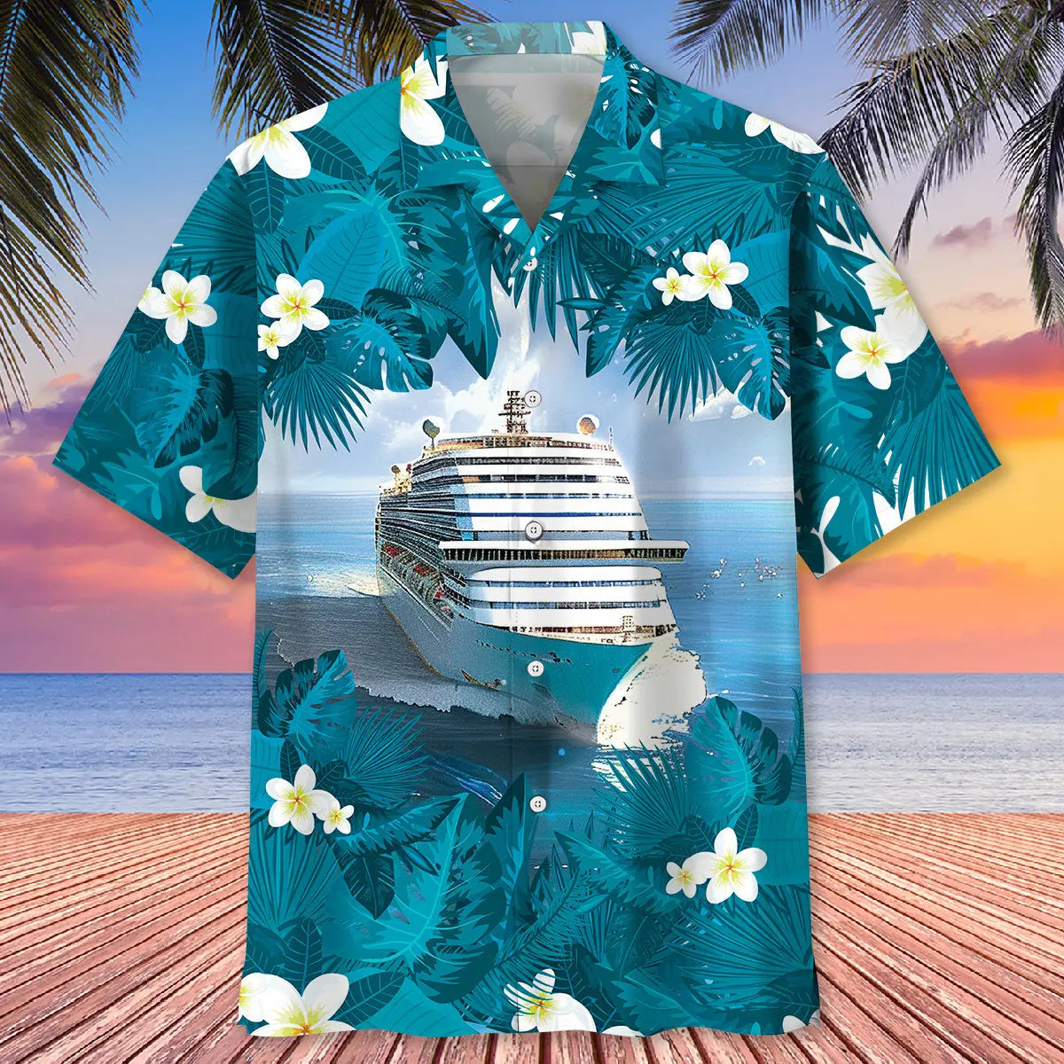 Hawaiian Shirt / Adults / S Tropical Family Cruise Hawaiian Shirt
