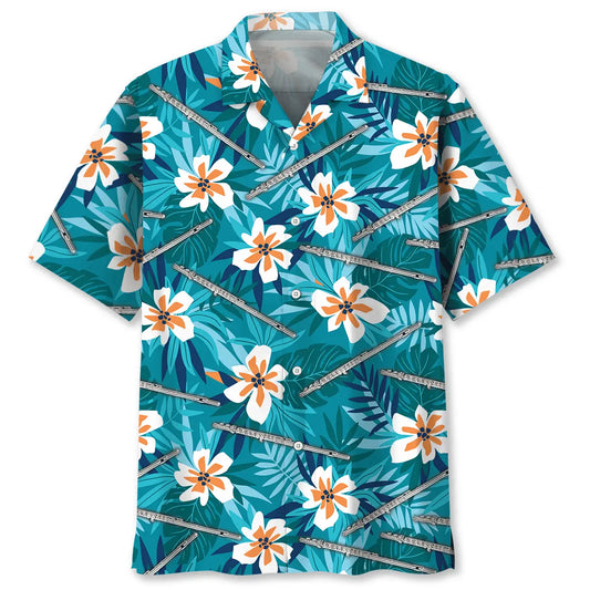 Hawaiian Shirt / Adults / S Tropical Flute Hawaiian Shirt