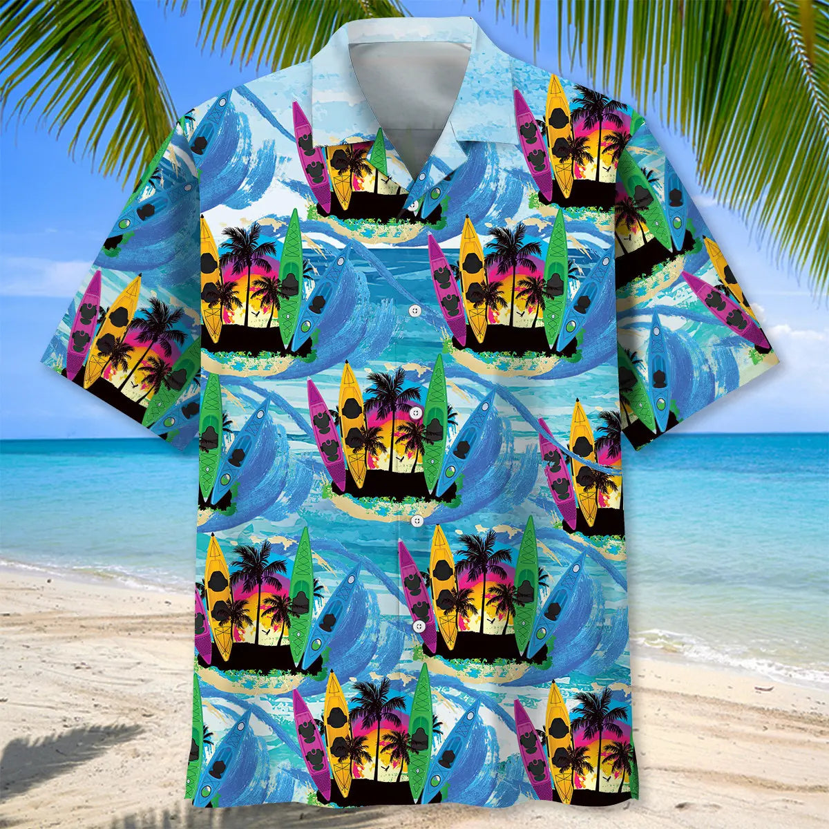 Tropical Kayaking Hawaiian Shirt