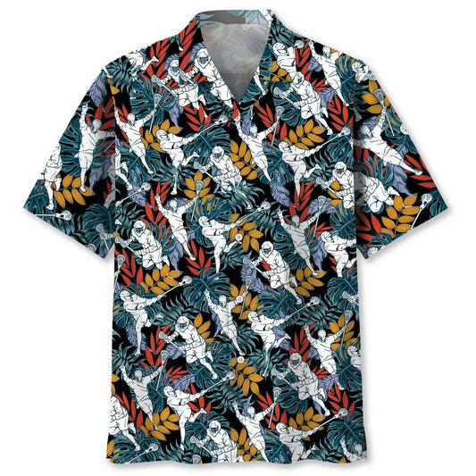 Hawaiian Shirt / Adults / S Tropical Lacrosse Hawaiian Shirt