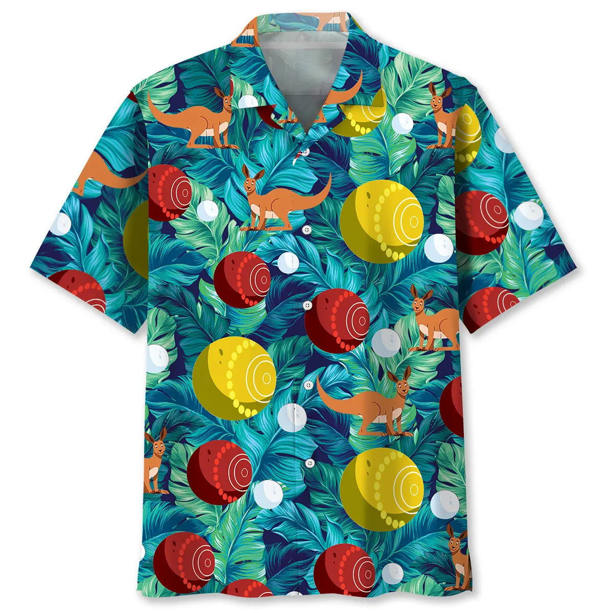 Hawaiian Shirt / Adults / S Tropical Lawn Bowling Hawaiian Shirt