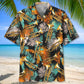 Tropical Orange Trumpet Hawaiian Shirt