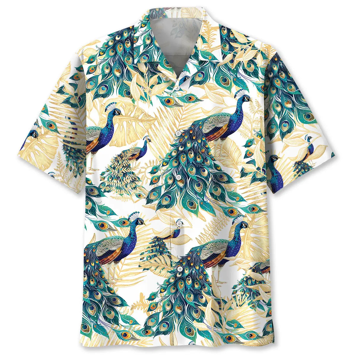 Hawaiian Shirt / Adults / S Tropical Peacock Hawaiian Shirt
