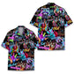 Neon Bowling Raccoon Unisex Hawaiian Shirt Aloha Shirt