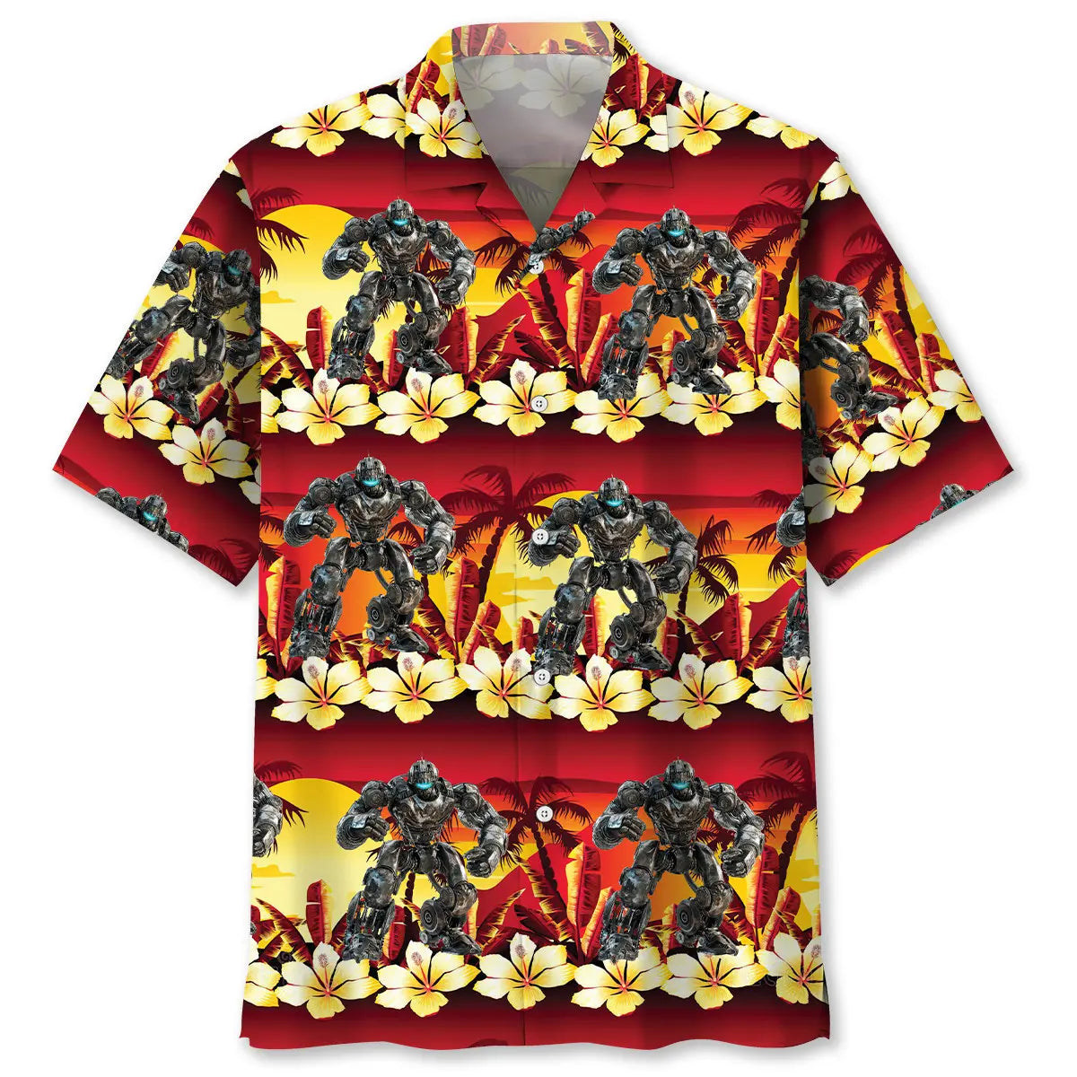Hawaiian Shirt / Adults / S Tropical Robotic Hawaiian Shirt
