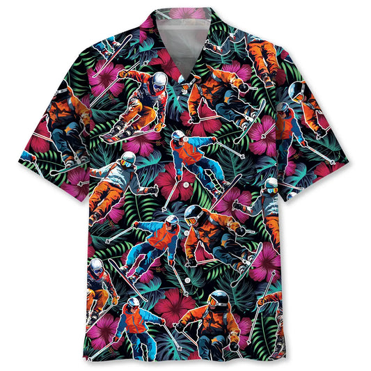 Hawaiian Shirt / Adults / S Tropical Skiing Hawaiian Shirt